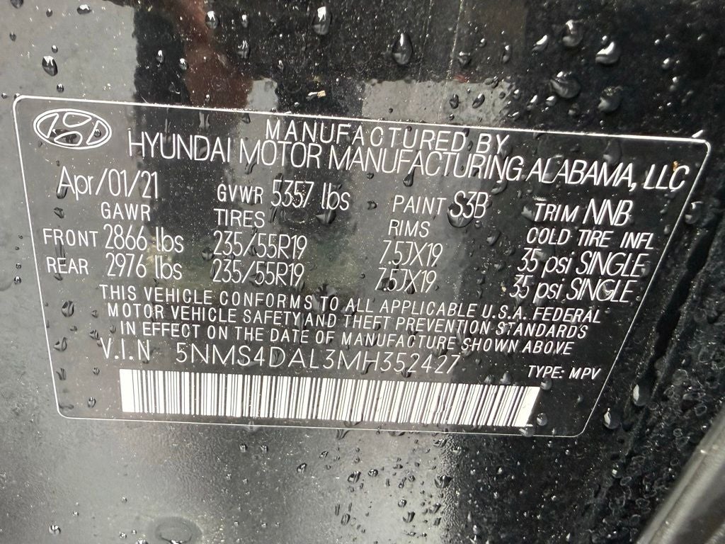 2021 Hyundai Santa Fe Limited
