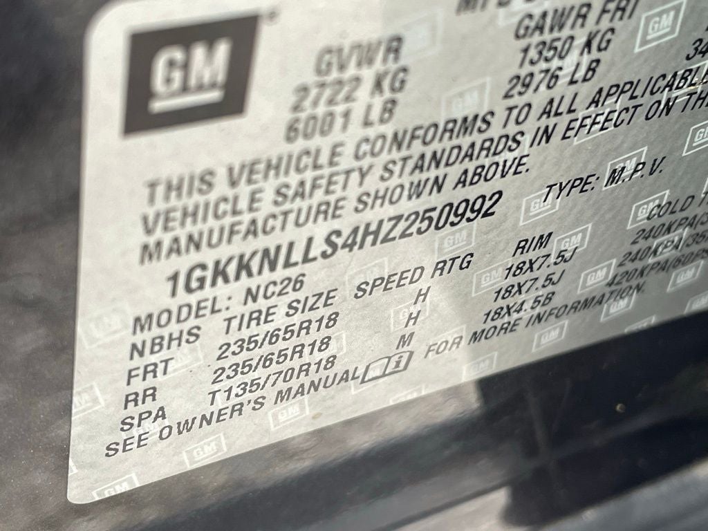 2017 GMC Acadia SLE-2