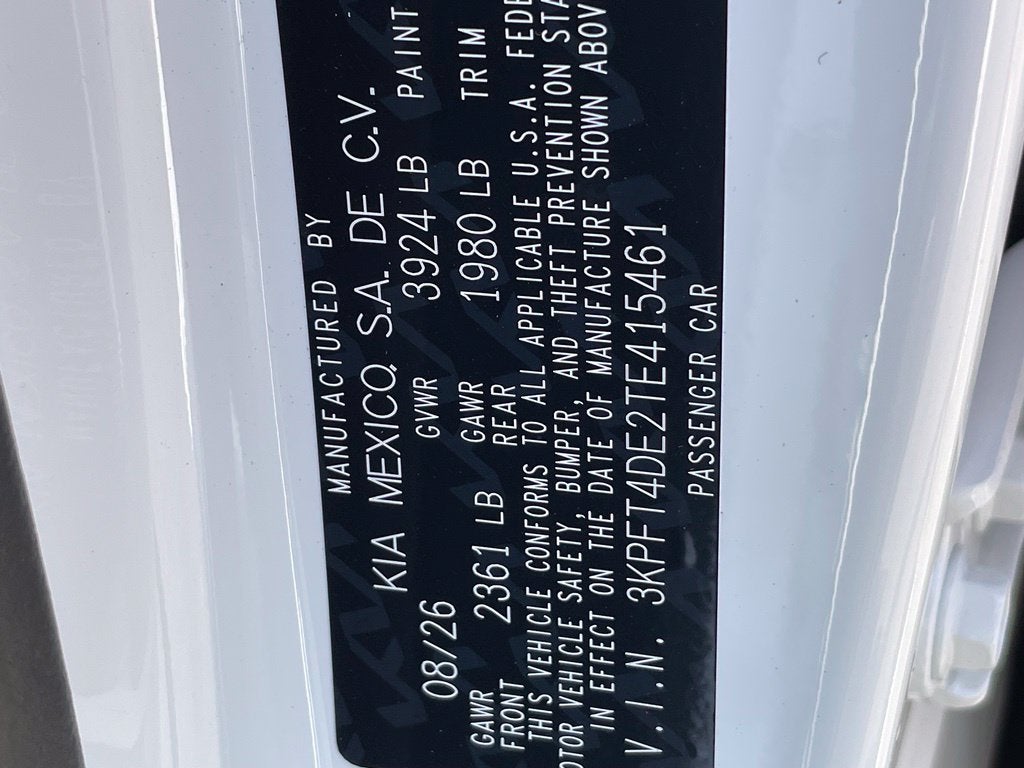 2026 Kia K4 LXS