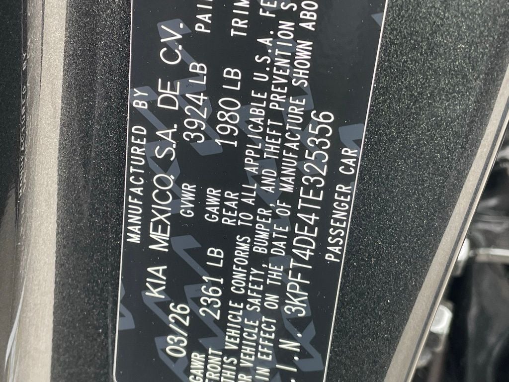 2026 Kia K4 LXS