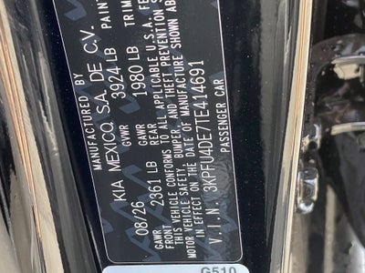 2026 Kia K4 EX
