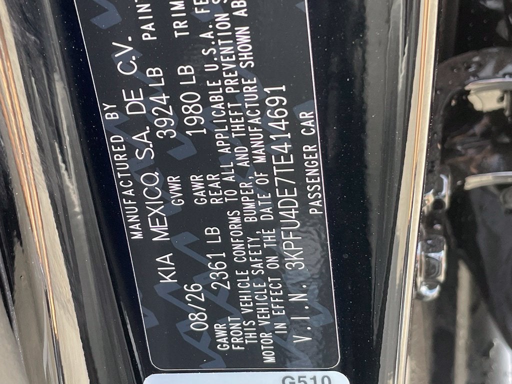 2026 Kia K4 EX