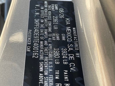 2026 Kia K4 EX