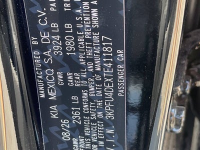 2026 Kia K4 EX