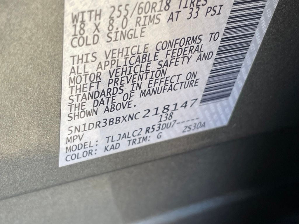 2022 Nissan Pathfinder SV