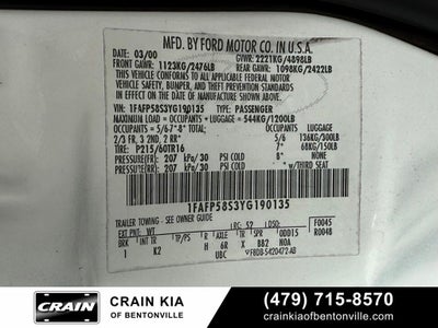 2000 Ford Taurus SE - WHOLESALE / AS-IS / CLEAN CARFAX