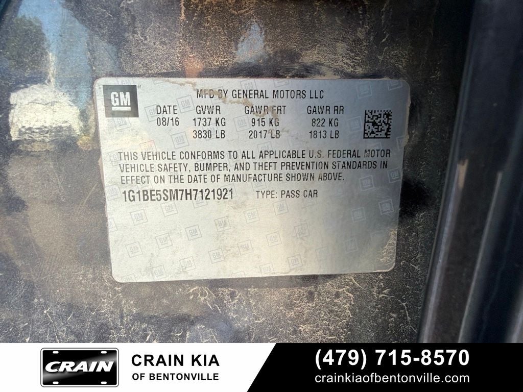 2017 Chevrolet Cruze LT - CLEAN CARFAX