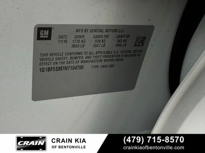 2017 Chevrolet Cruze Premier - CLEAN CARFAX HISTORY