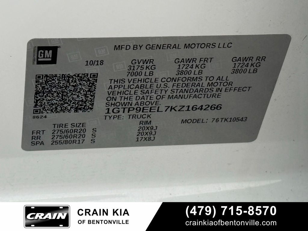 2019 GMC Sierra 1500 AT4 - 4WD / AT4 PREMIUM / CLEAN CARFAX