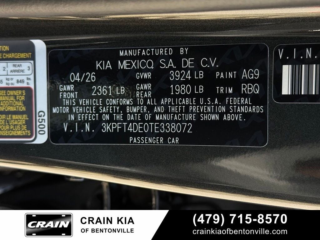 2026 Kia K4 LXS