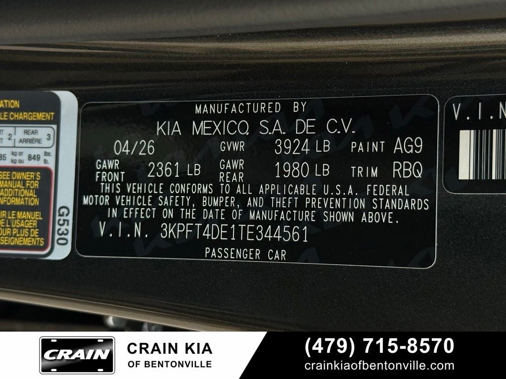 2026 Kia K4 LX
