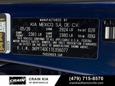 2026 Kia K4 LXS