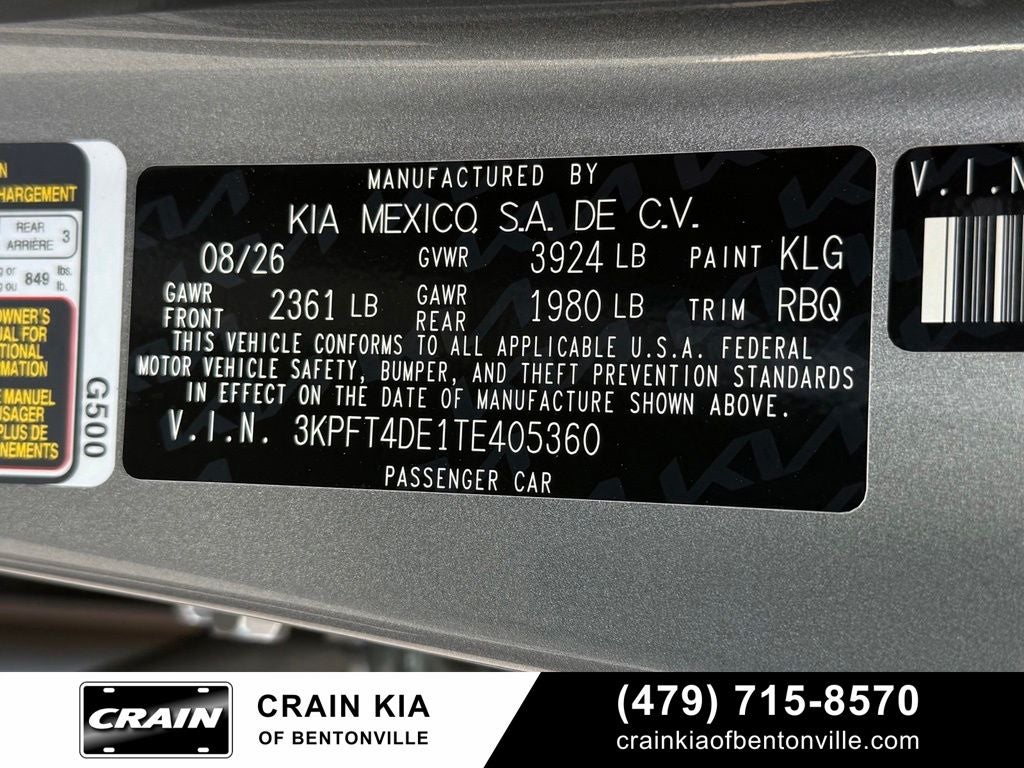 2026 Kia K4 LXS