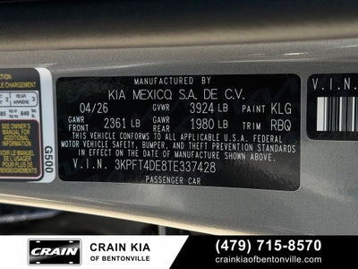 2026 Kia K4 LXS