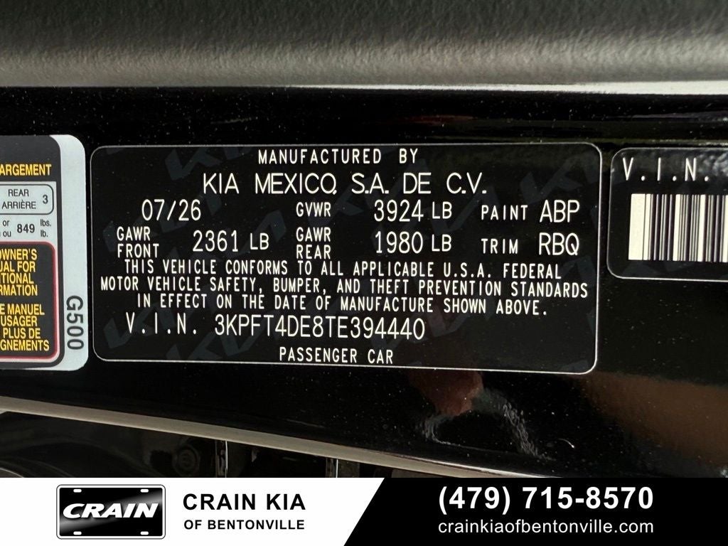 2026 Kia K4 LXS