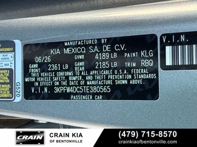 2026 Kia K4 GT-Line Turbo