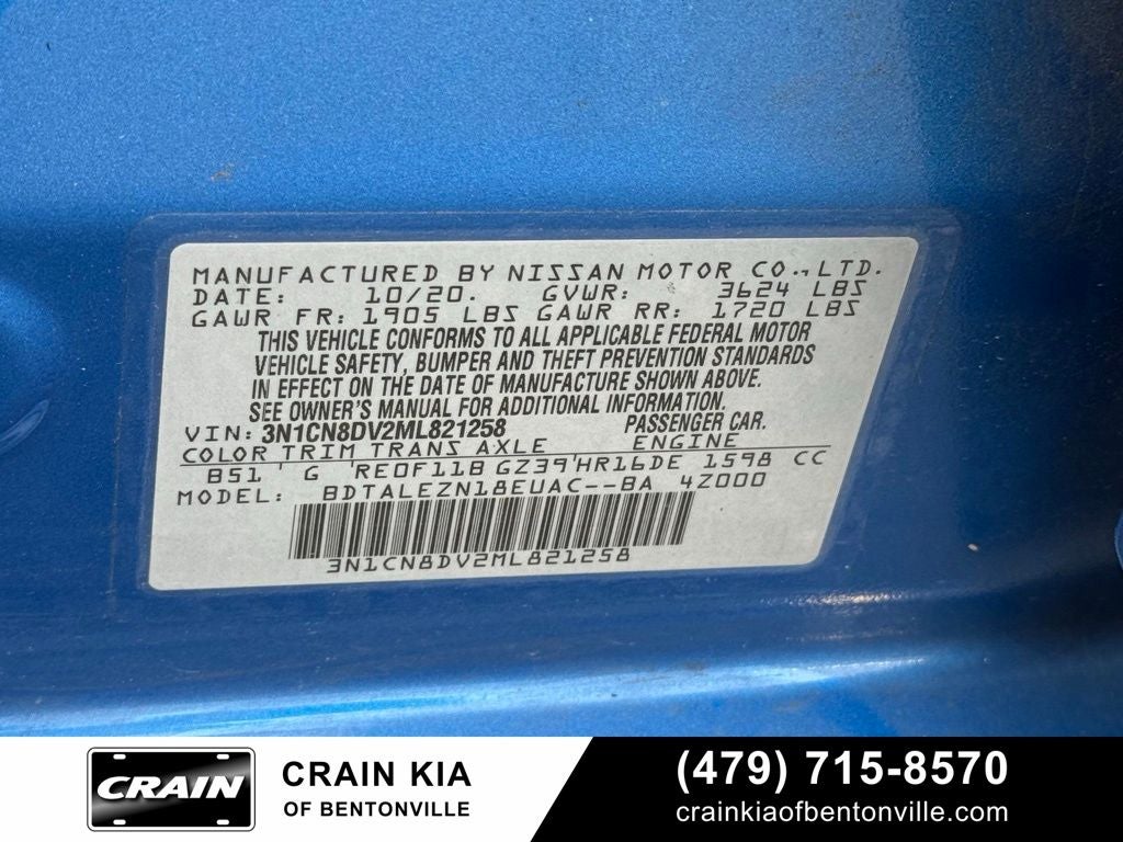 2021 Nissan Versa 1.6 S - CARFAX ONE OWNER