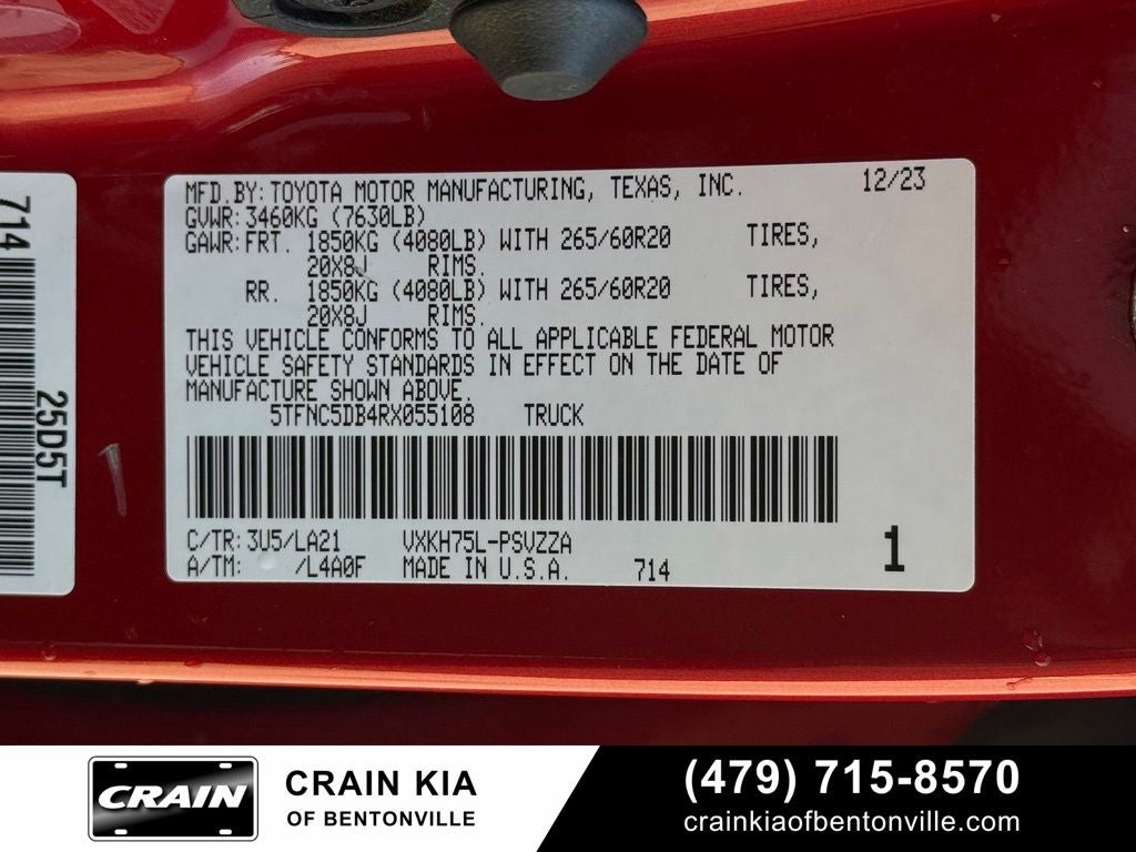 2024 Toyota Tundra Hybrid Platinum - 4WD / PANORAMIC SUNROOF / CARFAX ONE OWNER