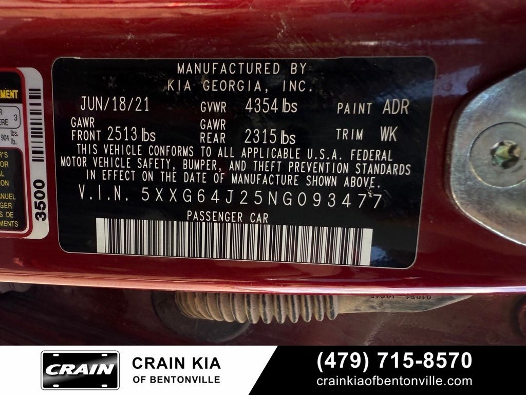 2022 Kia K5 GT-Line Premium - SUNROOF / CLEAN CARFAX