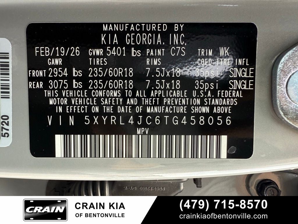 2026 Kia Sorento S