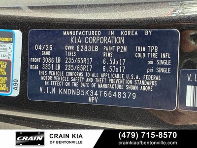 2026 Kia Carnival LXS