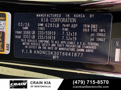2026 Kia Carnival EX