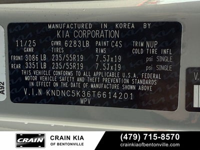 2026 Kia Carnival EX