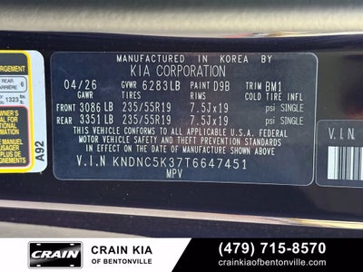 2026 Kia Carnival EX
