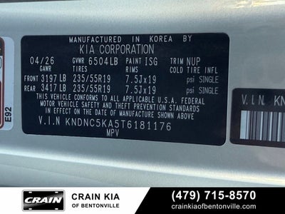 2026 Kia Carnival Hybrid EX