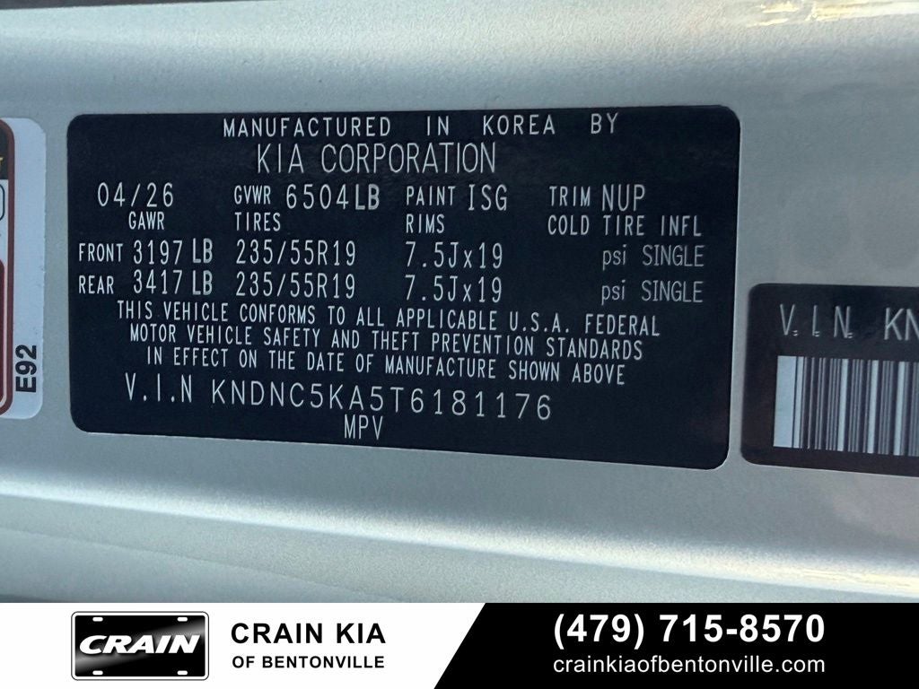 2026 Kia Carnival Hybrid EX