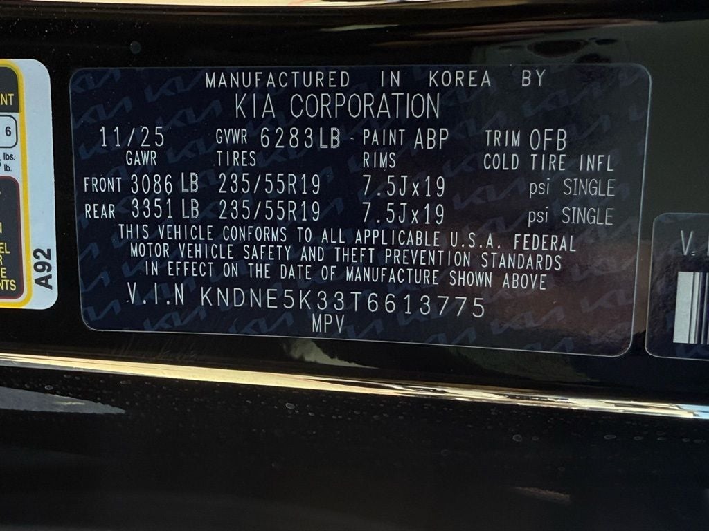 2026 Kia Carnival SX