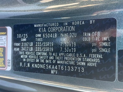 2026 Kia Carnival Hybrid SX Prestige