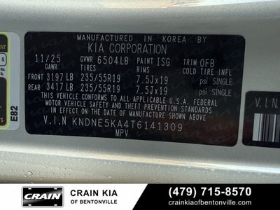 2026 Kia Carnival Hybrid SX Prestige