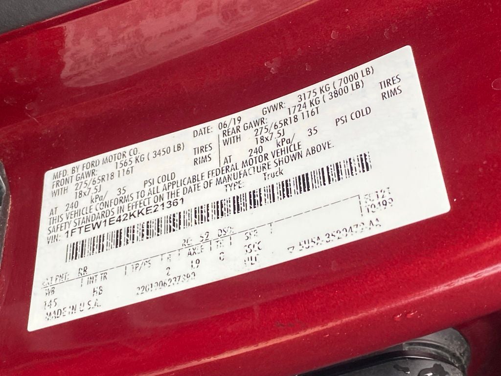 2019 Ford F-150 Lariat