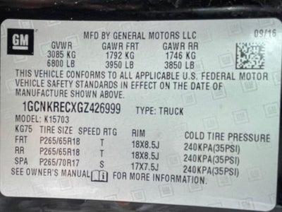 2016 Chevrolet Silverado 1500 LT LT2 / 4X4