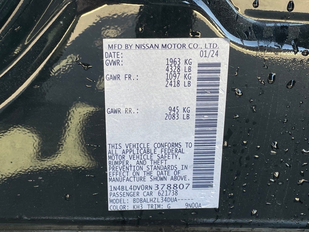 2024 Nissan Altima 2.5 SV