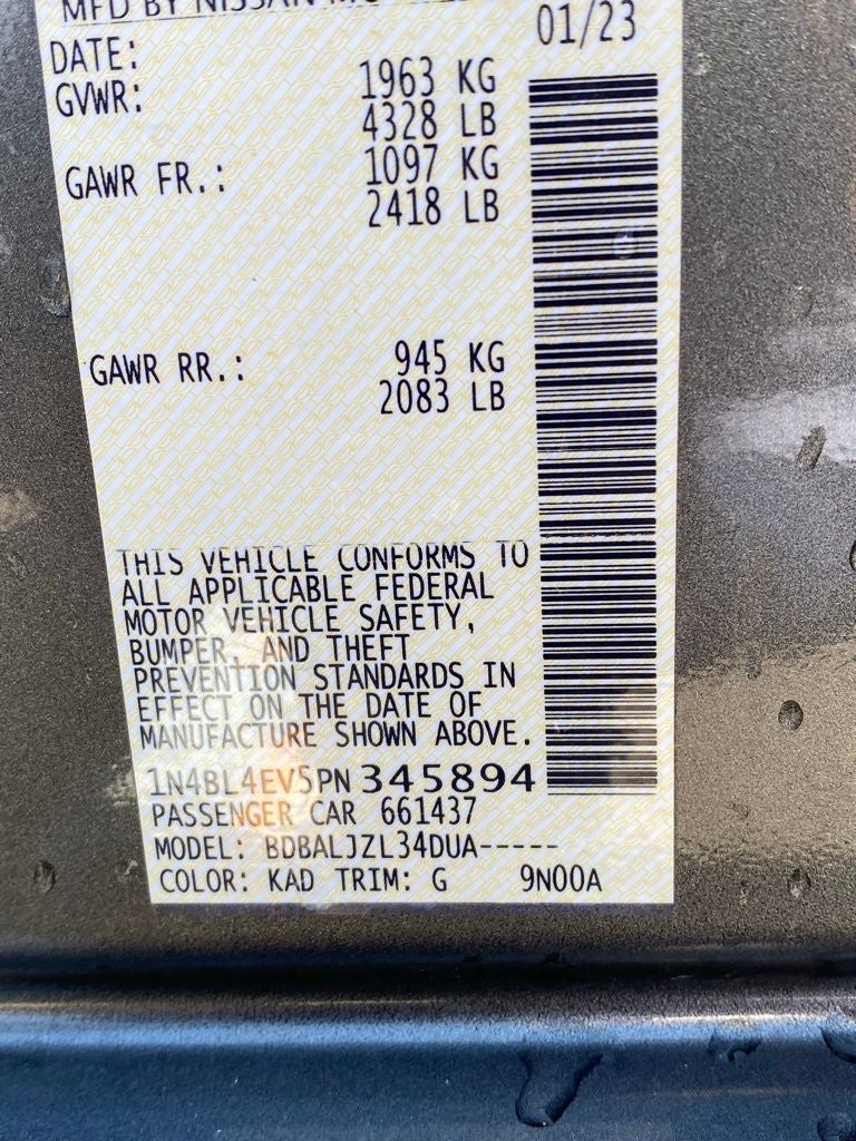 2023 Nissan Altima 2.5 SL