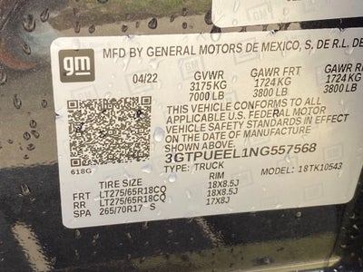 2022 GMC Sierra 1500 AT4