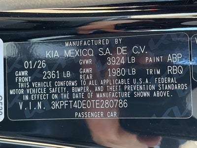 2026 Kia K4 LX