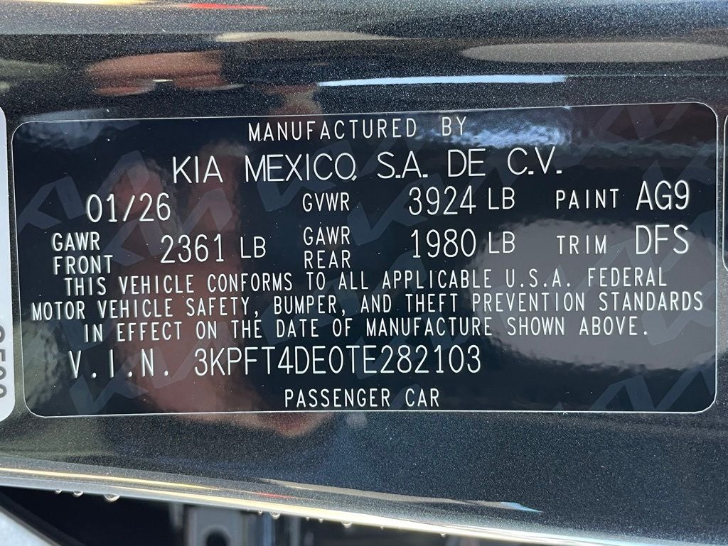 2026 Kia K4 LXS