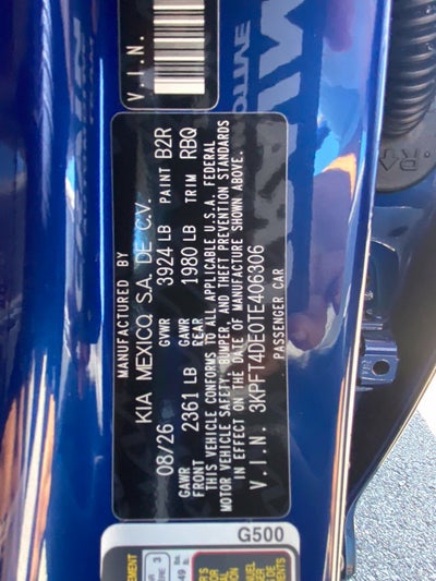 2026 Kia K4 LXS