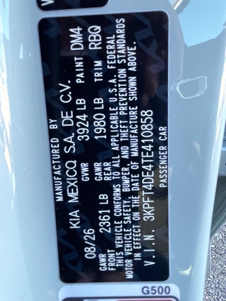 2026 Kia K4 LXS