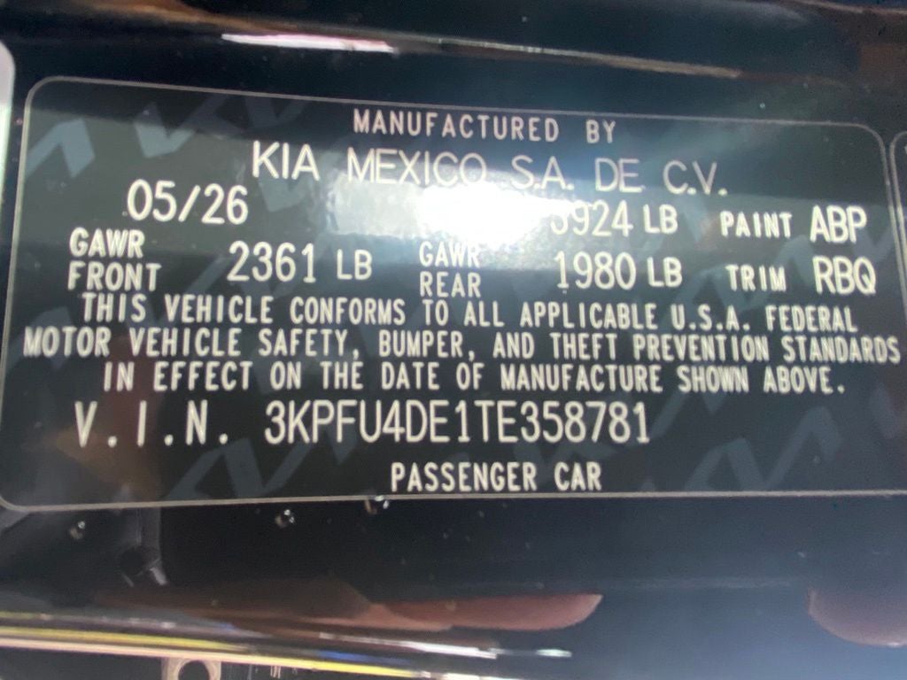 2026 Kia K4 EX