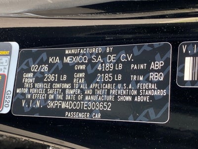 2026 Kia K4 GT-Line Turbo