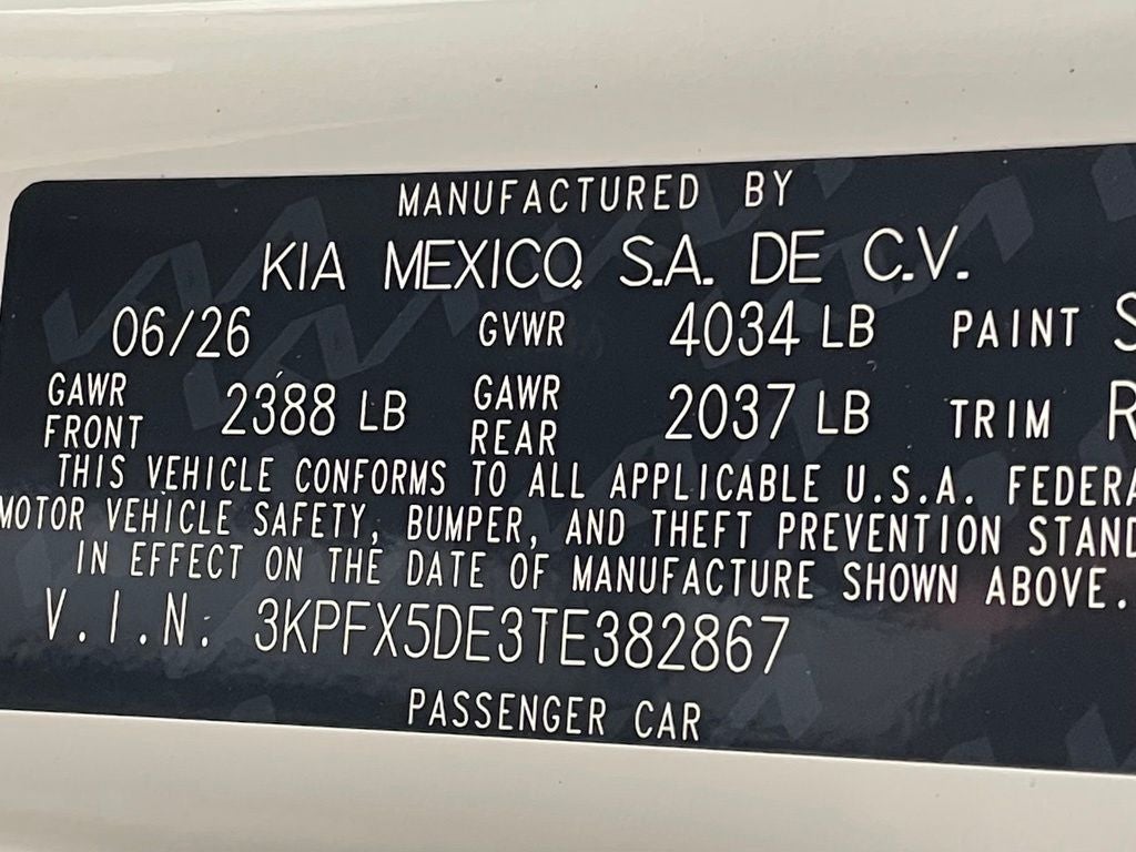 2026 Kia K4 EX