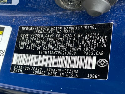 2024 Toyota Camry SE ONE OWNER