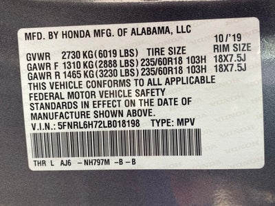 2020 Honda Odyssey EX-L LEATHER / POWER DOORS / ENTERTAINMENT