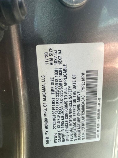 2021 Honda Odyssey EX-L MOONROOF / ONE OWNER / CLEAN CARFAX