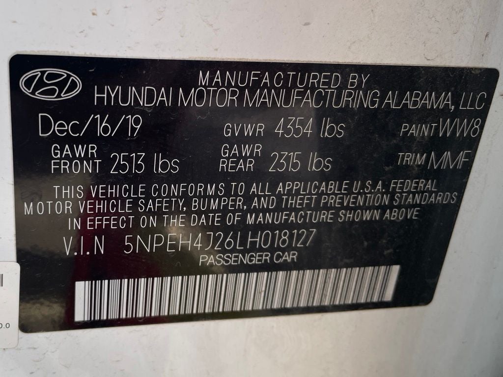 2020 Hyundai Sonata Limited MOONROOF / HEATED SEATS