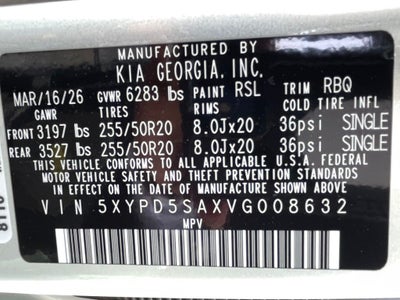 2027 Kia Telluride SX